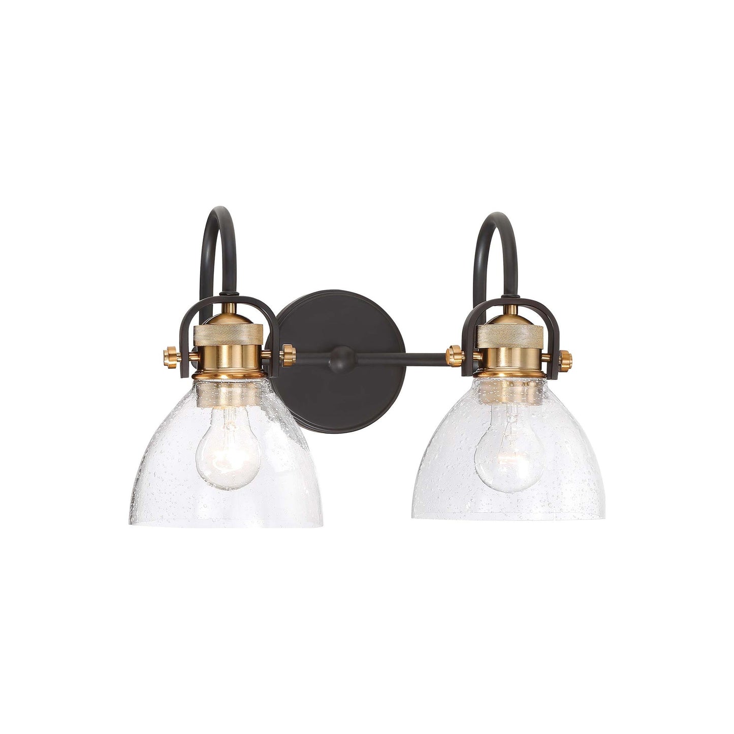 Monico Vanity Wall Light in Bronze/Brass (2-Light).