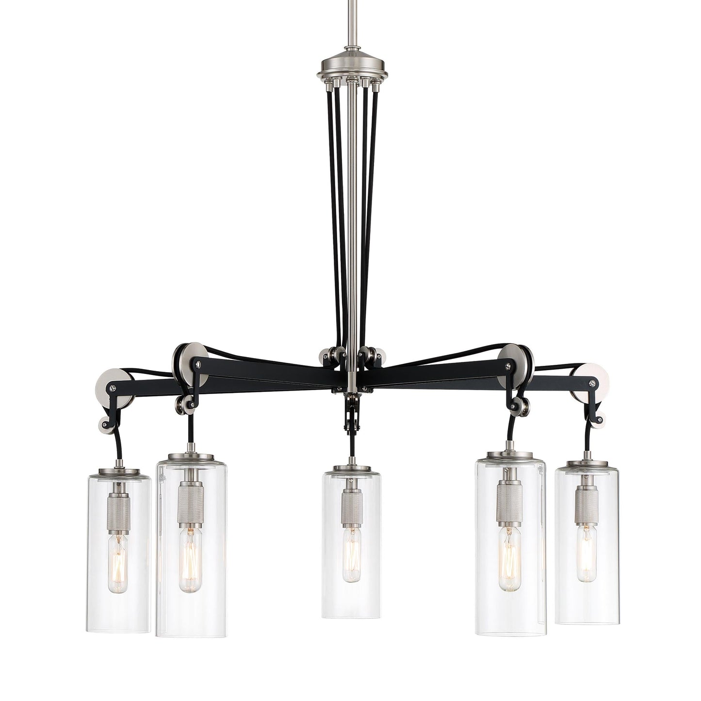 Pullman Junction Chandelier in Detail.