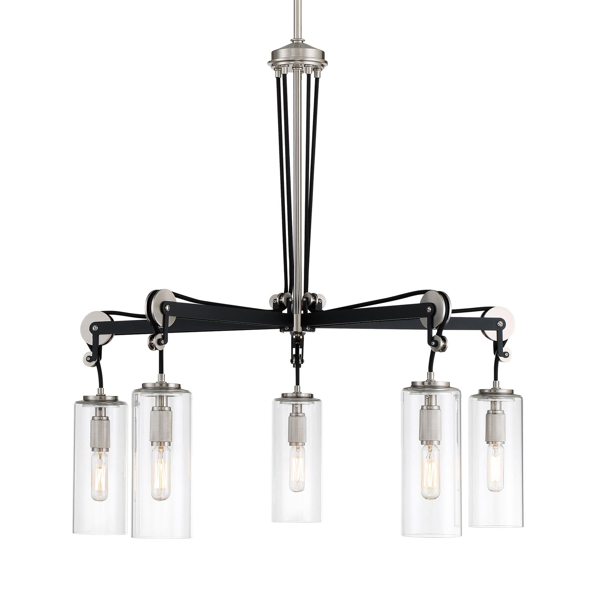 Pullman Junction Chandelier in Detail.