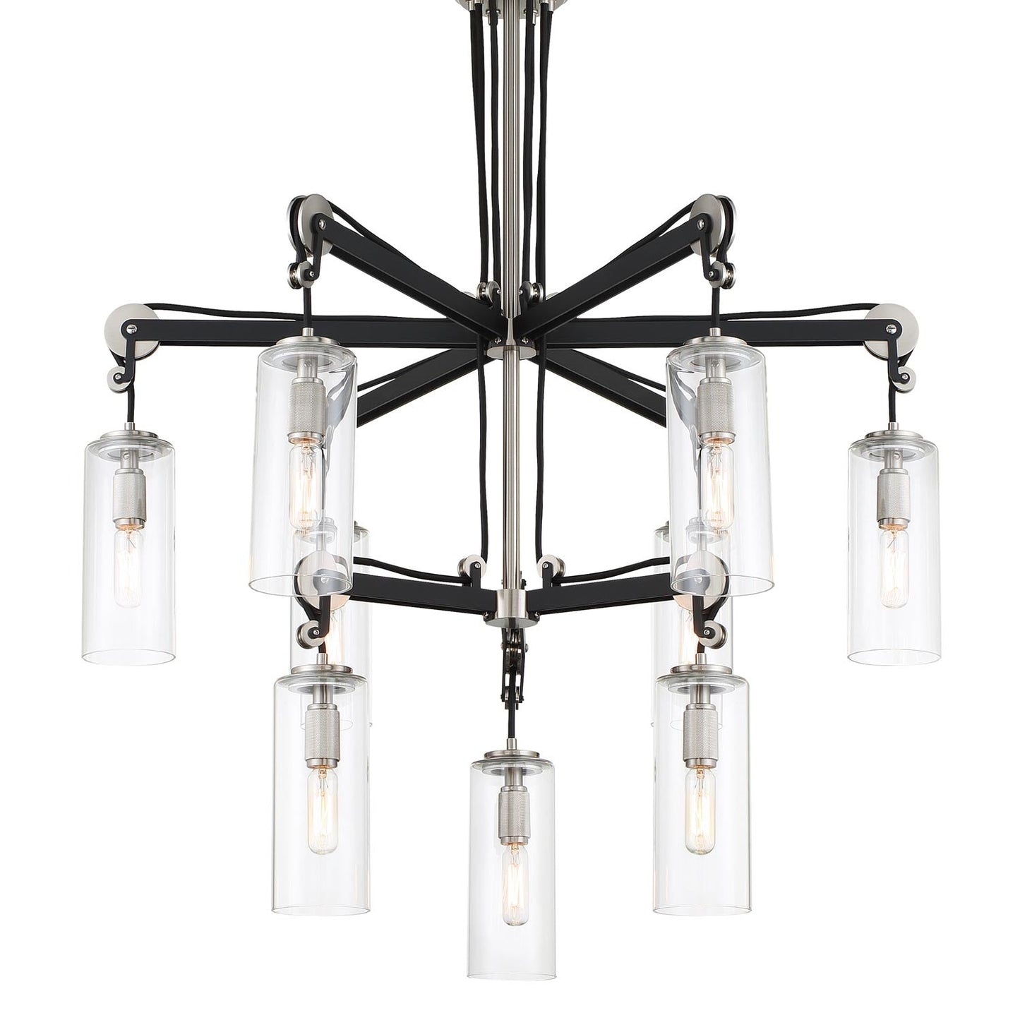 Pullman Junction Chandelier in Detail.