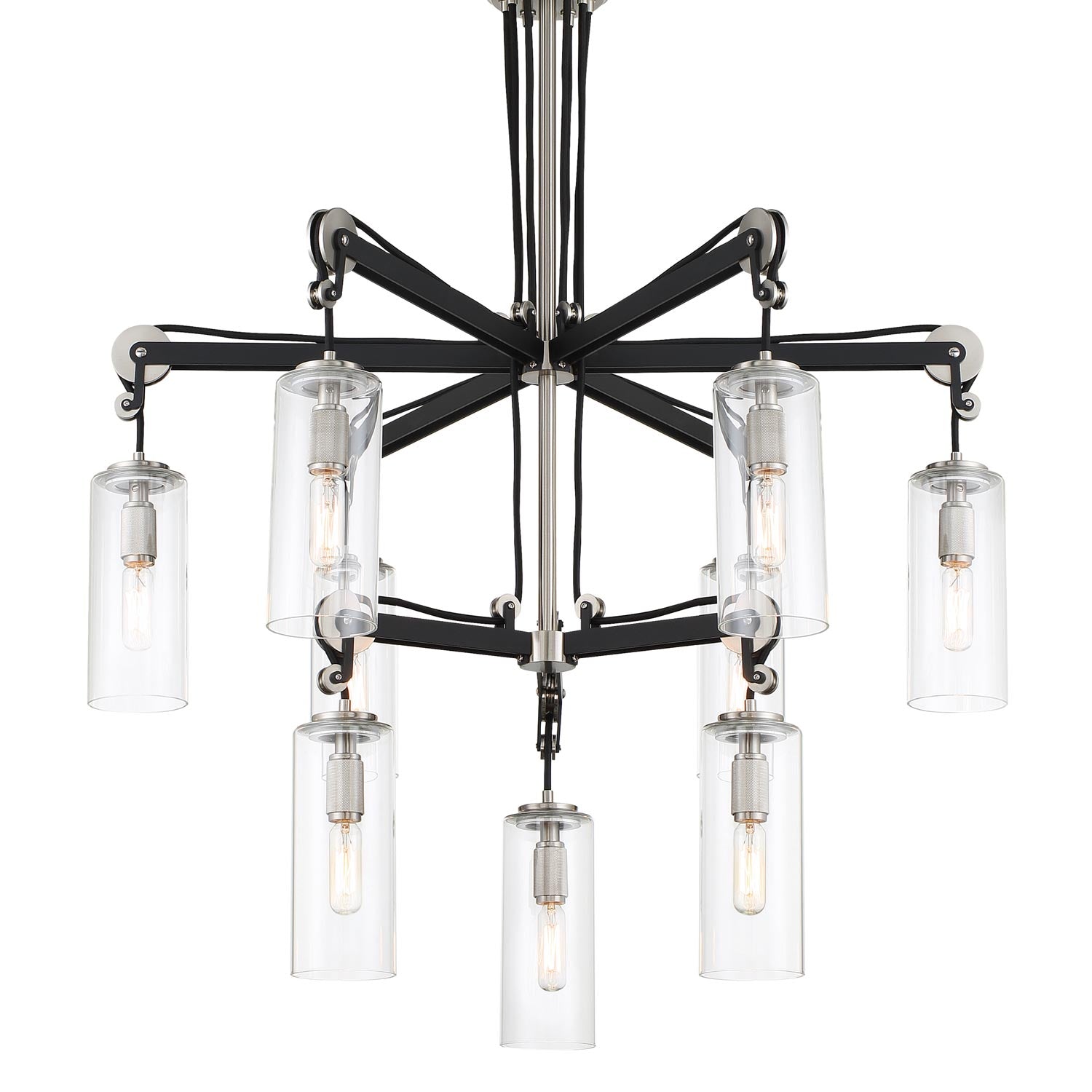 Pullman Junction Chandelier in Detail.