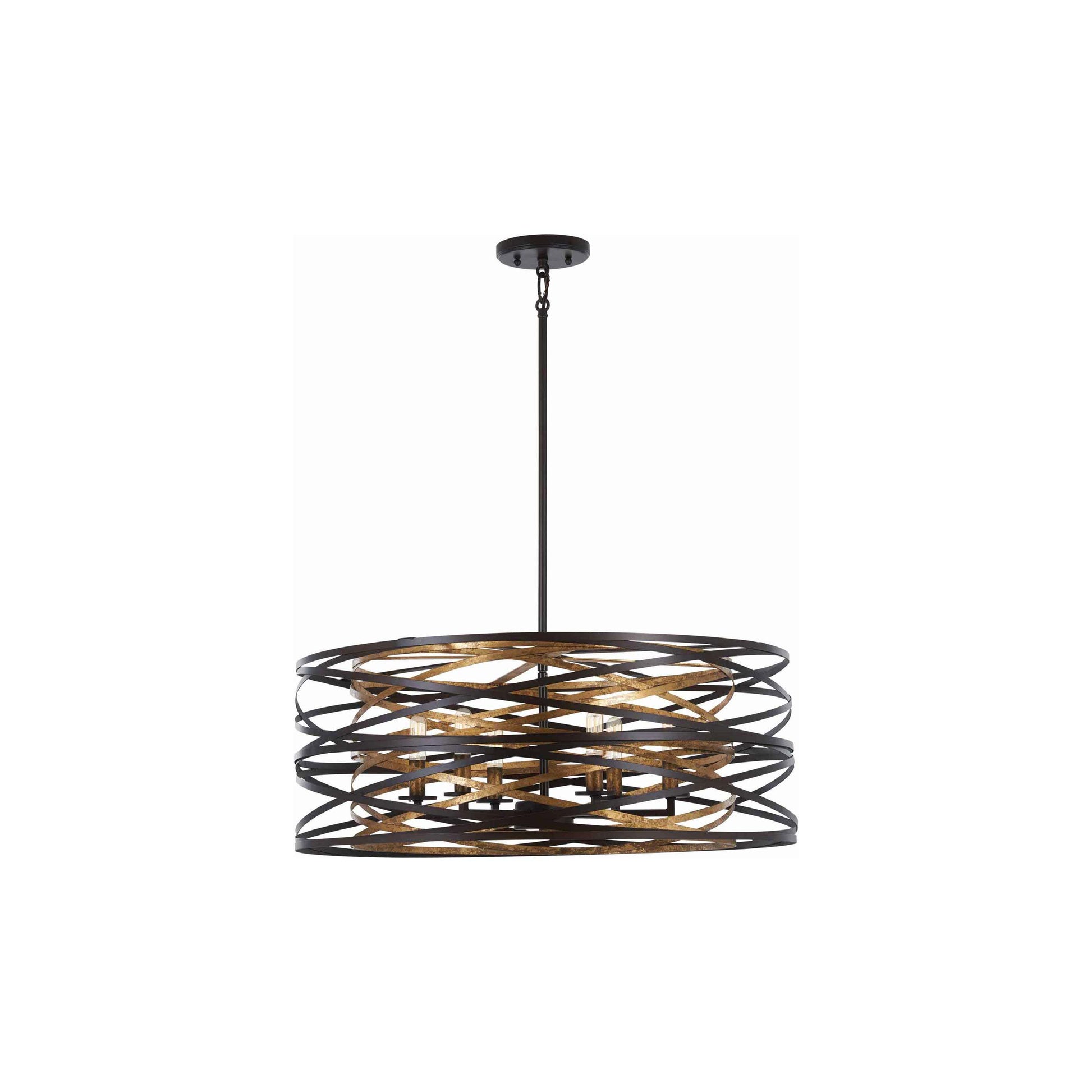 Vortic Flow Drum Pendant Light.