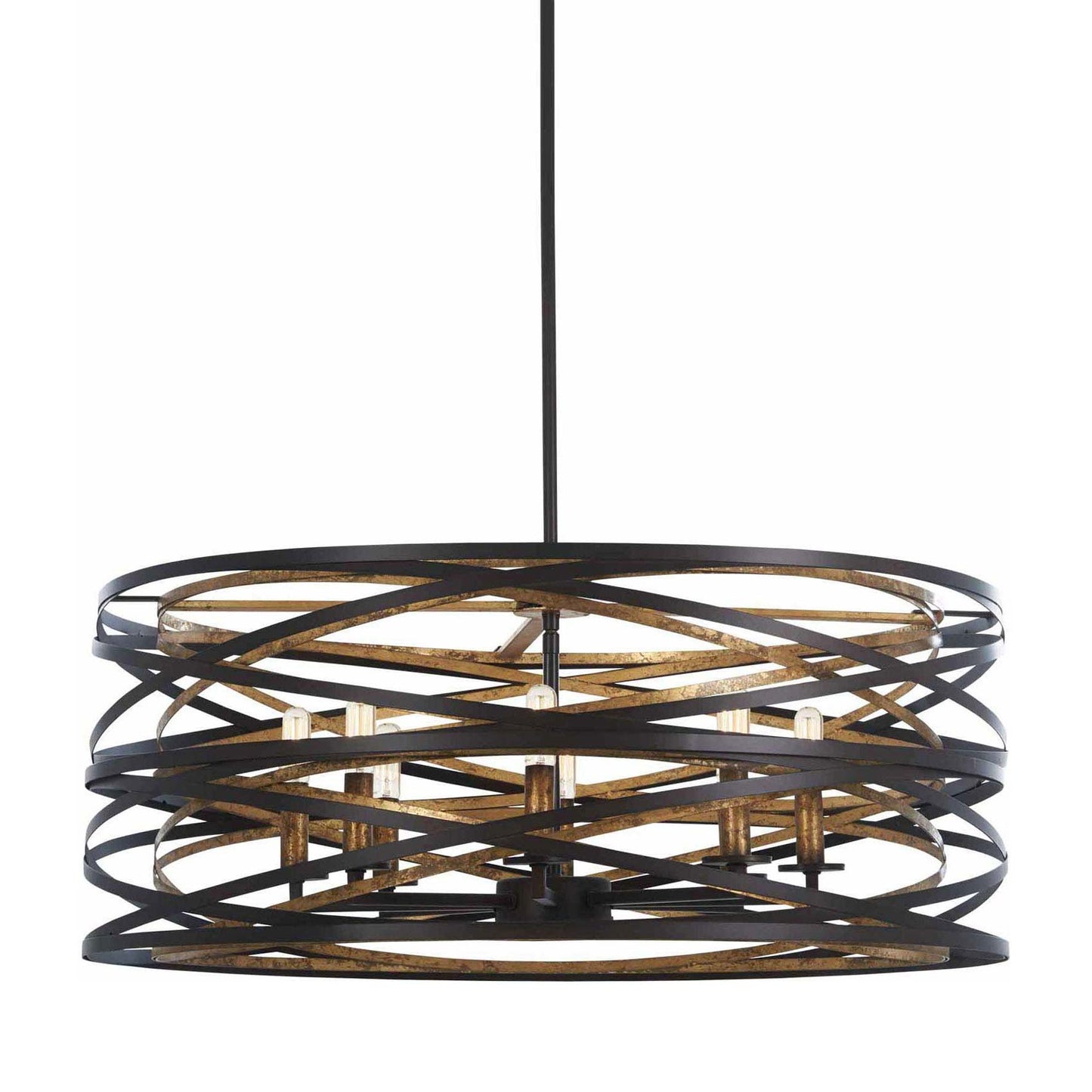Vortic Flow Drum Pendant Light in Detail.