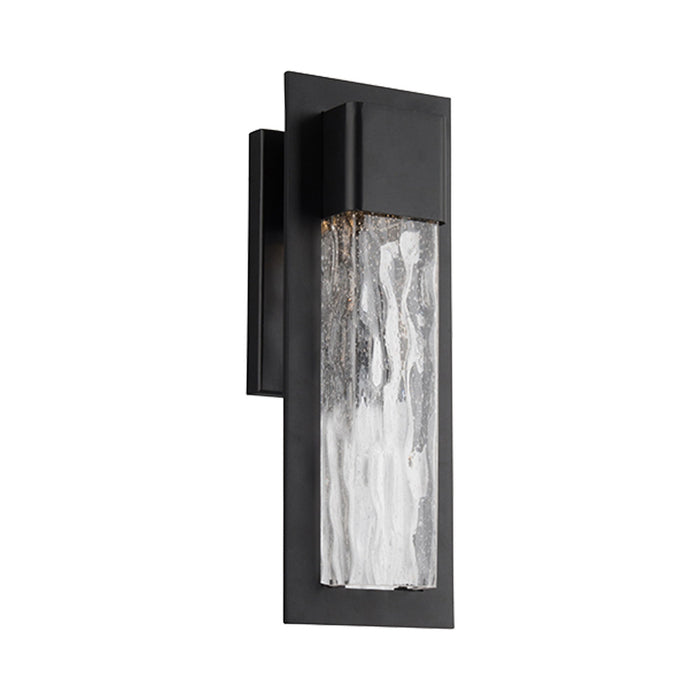 Mist Outdoor LED Wall Light in Small/Black.