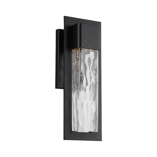 Mist Outdoor LED Wall Light in Black and Frosted.