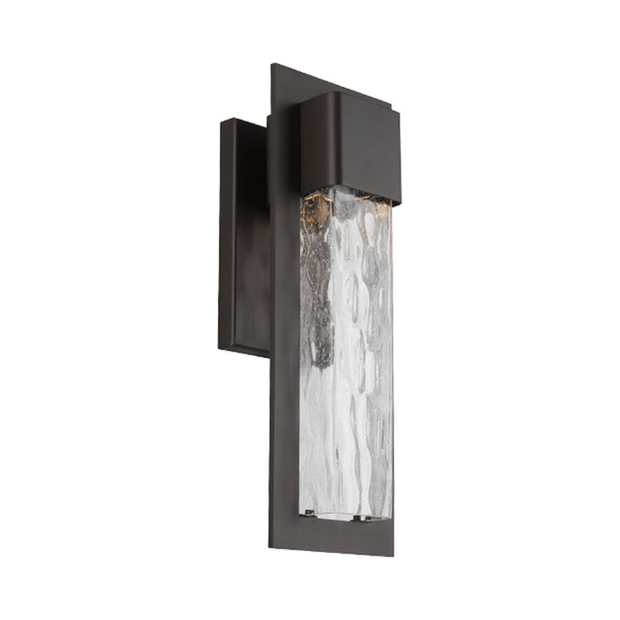 Mist Outdoor LED Wall Light in Small/Bronze.