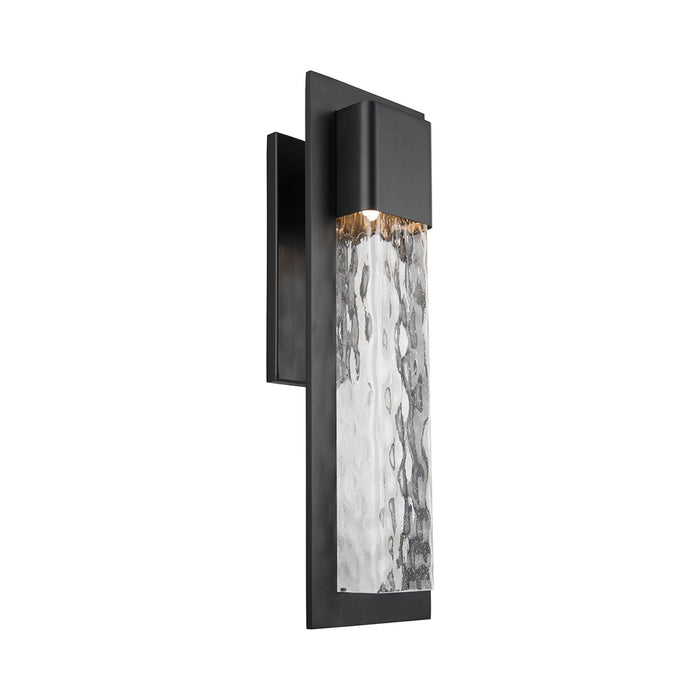 Mist Outdoor LED Wall Light in Large/Black.