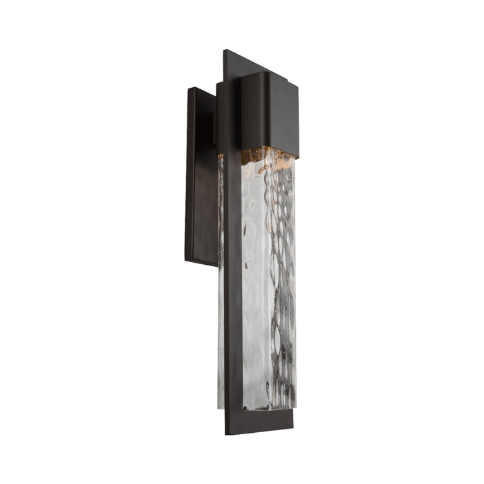Mist Outdoor LED Wall Light in Large/Bronze.