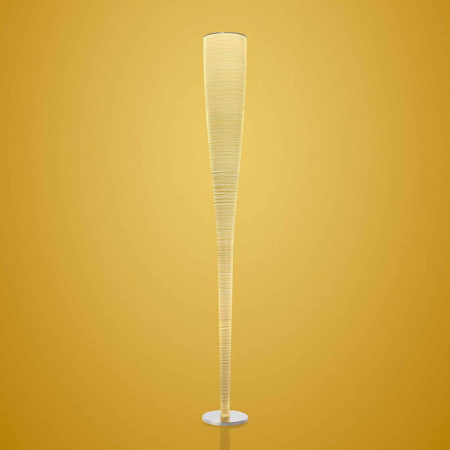 Mite Floor Lamp in Yellow/Halogen.