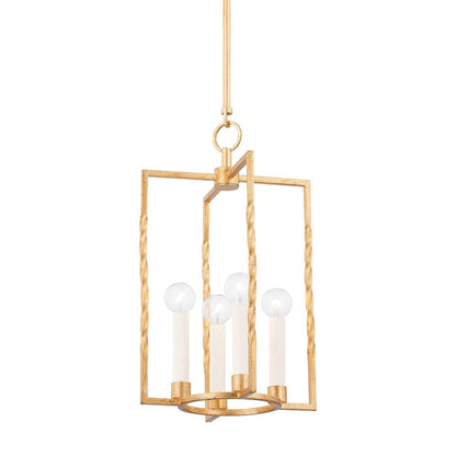 Adelaide Pendant Light in Vintage Gold Leaf (Small).