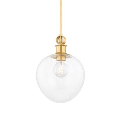 Anna Pendant Light in Aged Brass (Small).