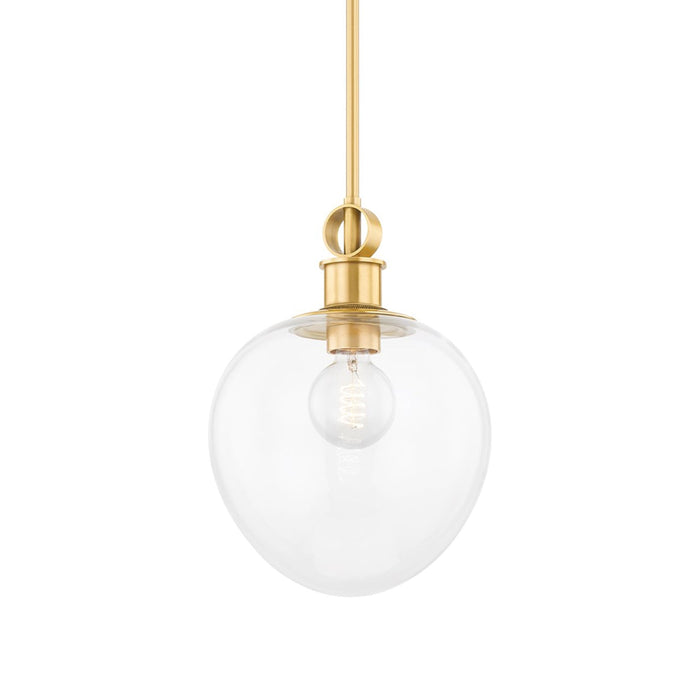 Anna Pendant Light in Aged Brass (Small).