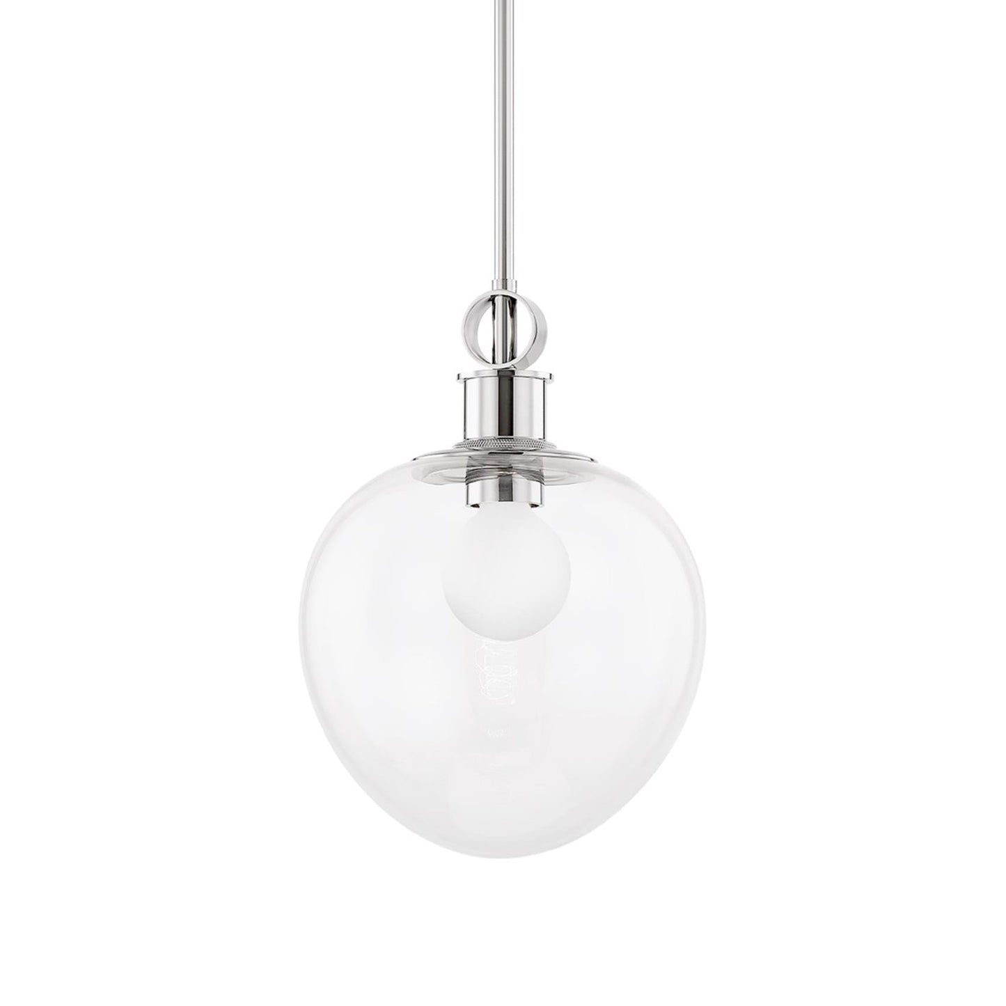 Anna Pendant Light in Polished Nickel (Small).