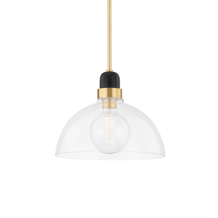 Camile Pendant Light in Aged Brass (Large).