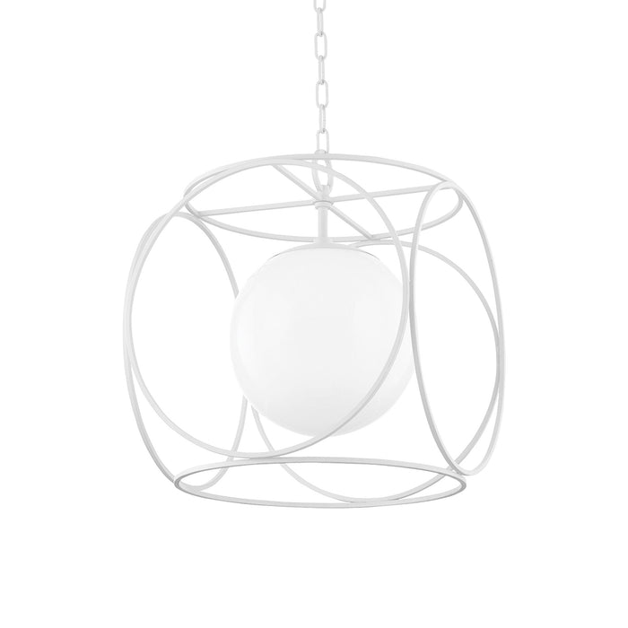 Claire Pendant Light in Texture White (Large).