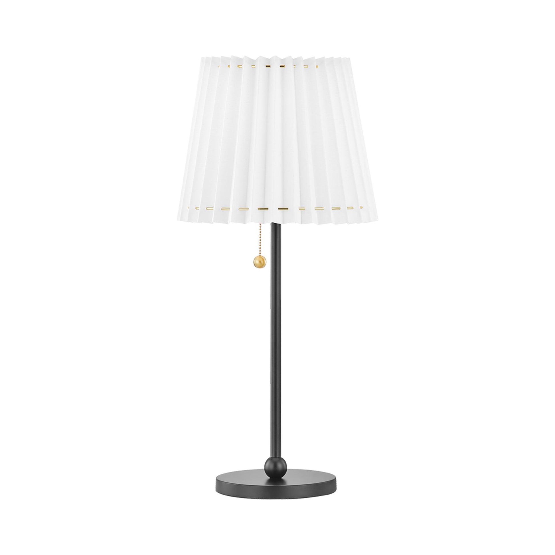 Demi LED Table Lamp in Soft Black.