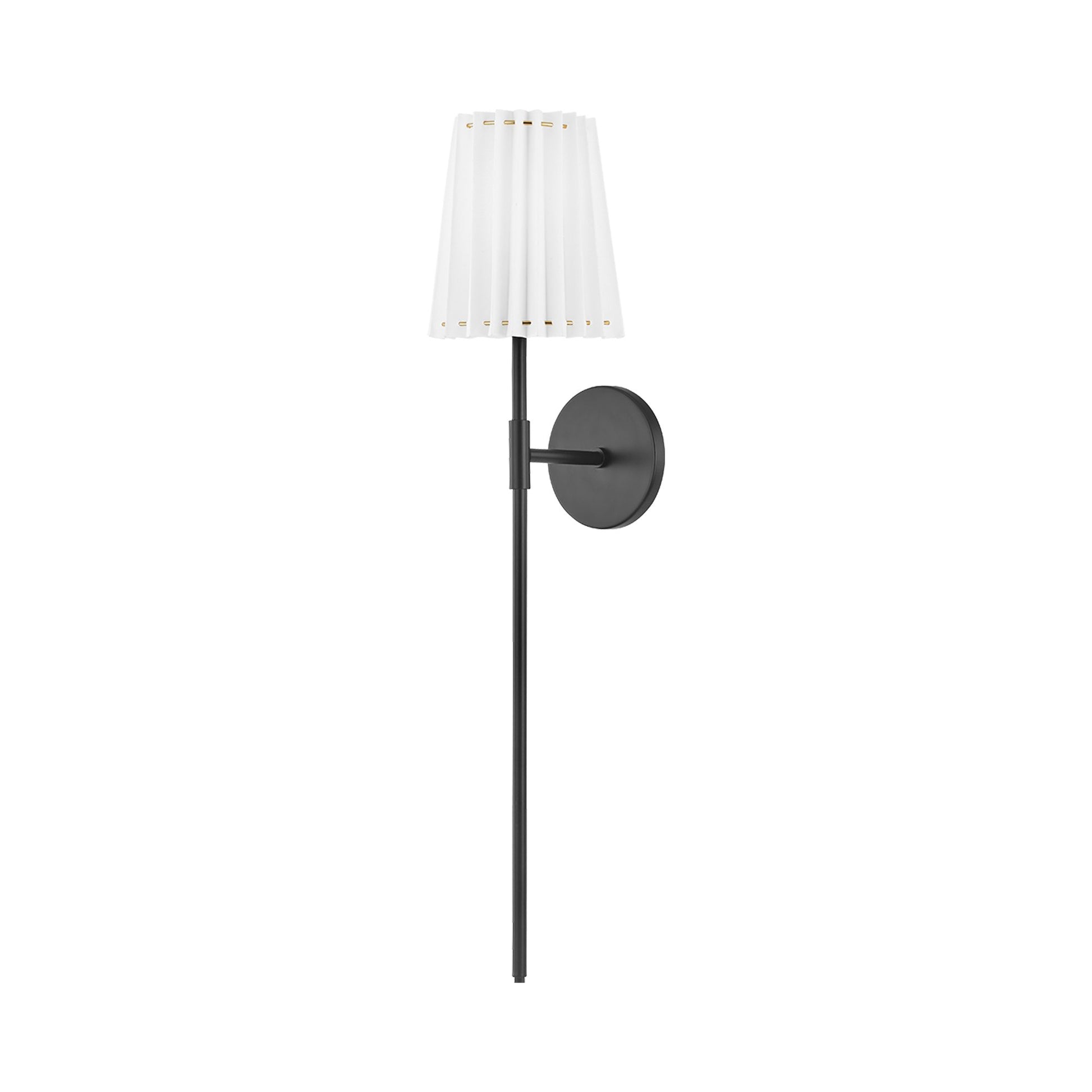 Demi LED Wall Light in Soft Black.