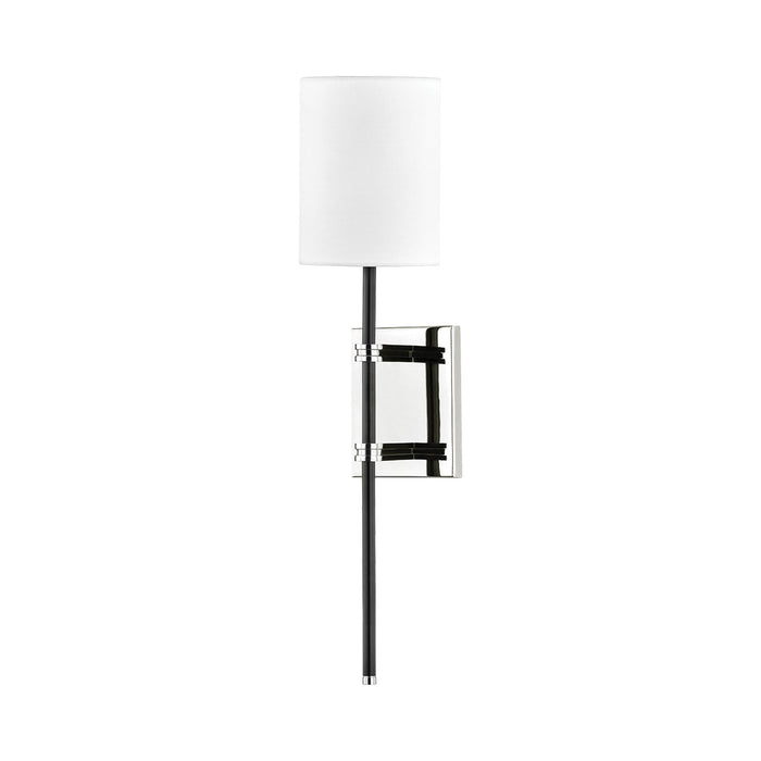 Denise Wall Light in Polished Nickel/Black.