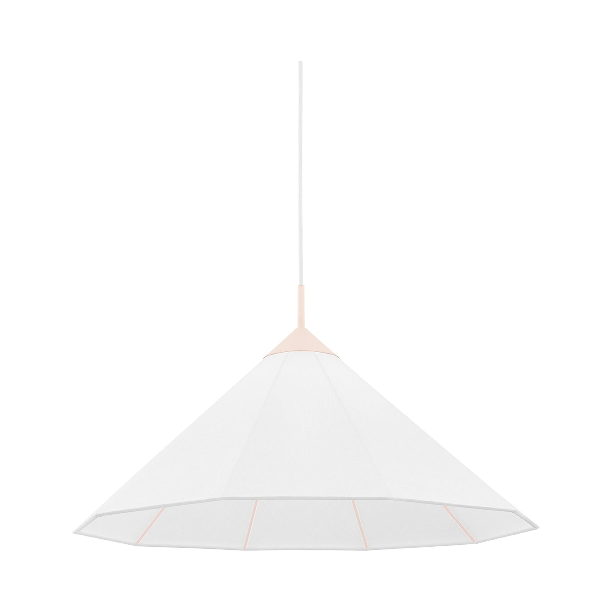 Gloria Pendant Light in Large/Blush.