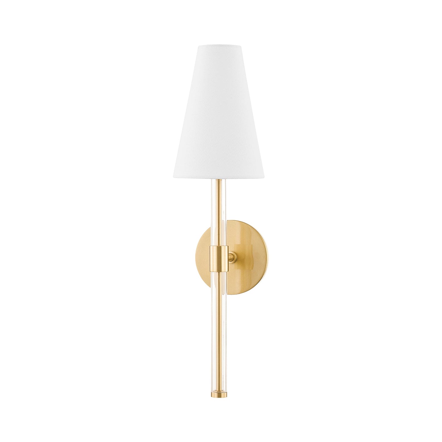 Janelle Wall Light in Aged Brass.