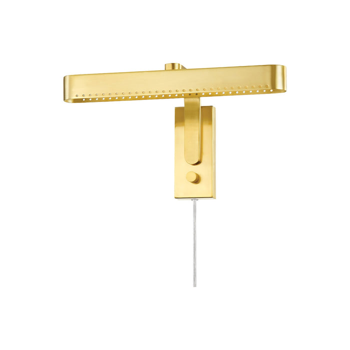 Julissa LED Picture Light in Small/Aged Brass.