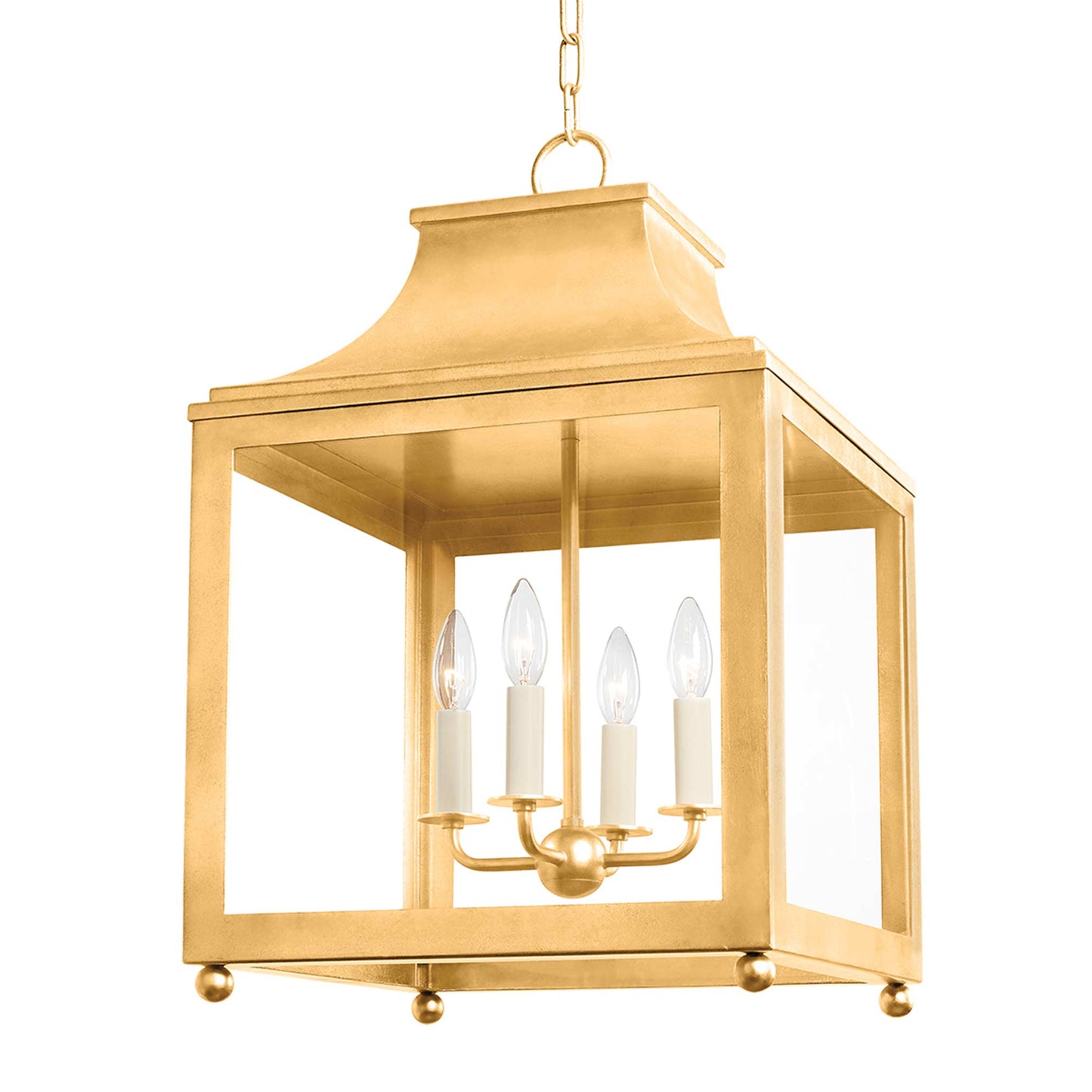 Leigh Pendant Light in Vintage Gold Leaf (Largel).