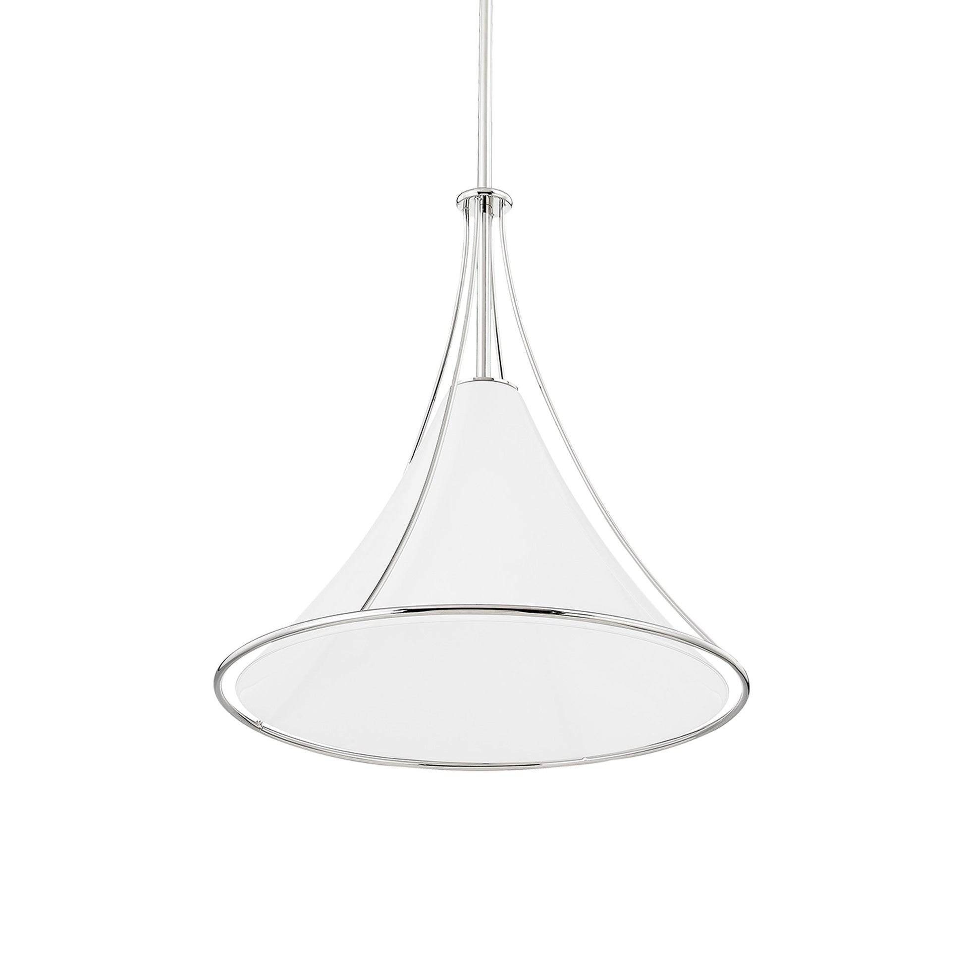 Madelyn Pendant Light in Polished Nickel (Large).