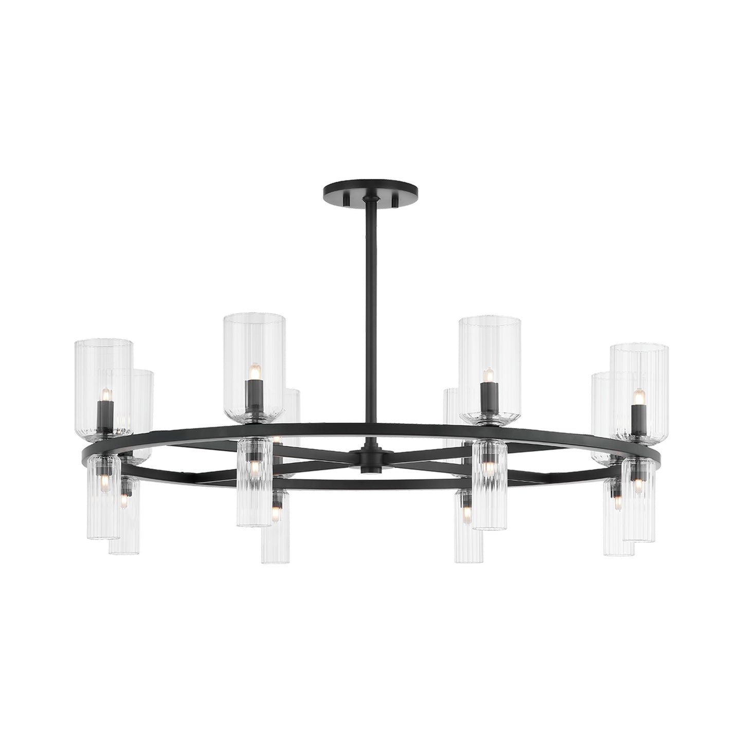 Tabitha Chandelier in Soft Black.