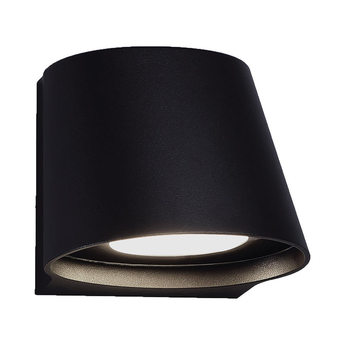 Mod Indoor/Outdoor LED Wall Light in Black.