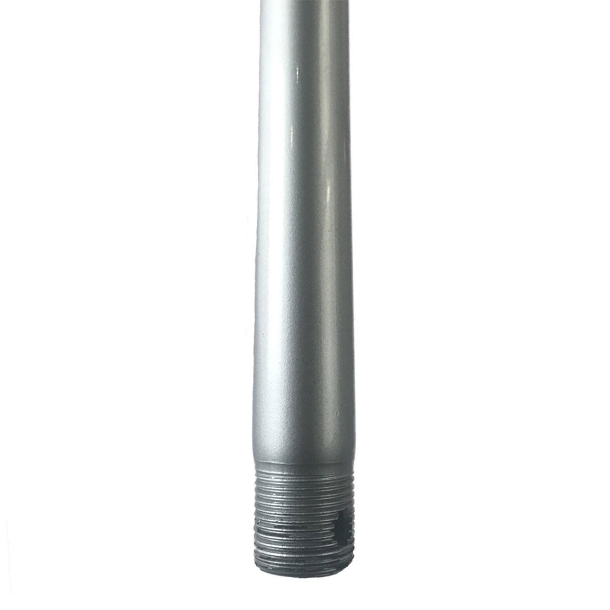 18-Inch Fan Downrod in Automotive Silver.