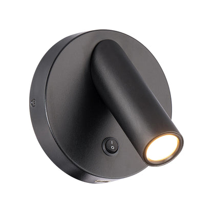 Aspire LED Wall Light in Black.