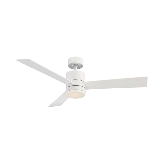 Axis Smart LED Ceiling Fan in 52-Inch/Matte White.
