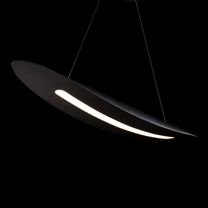 Black Jack LED Linear Pendant Light in Detail.