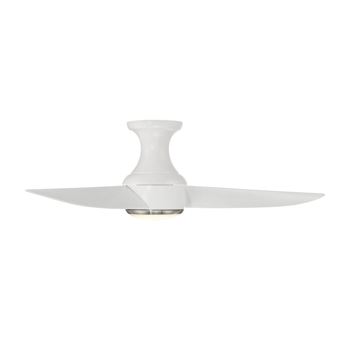 Corona Outdoor LED Flush Mount Ceiling Fan in Detail.