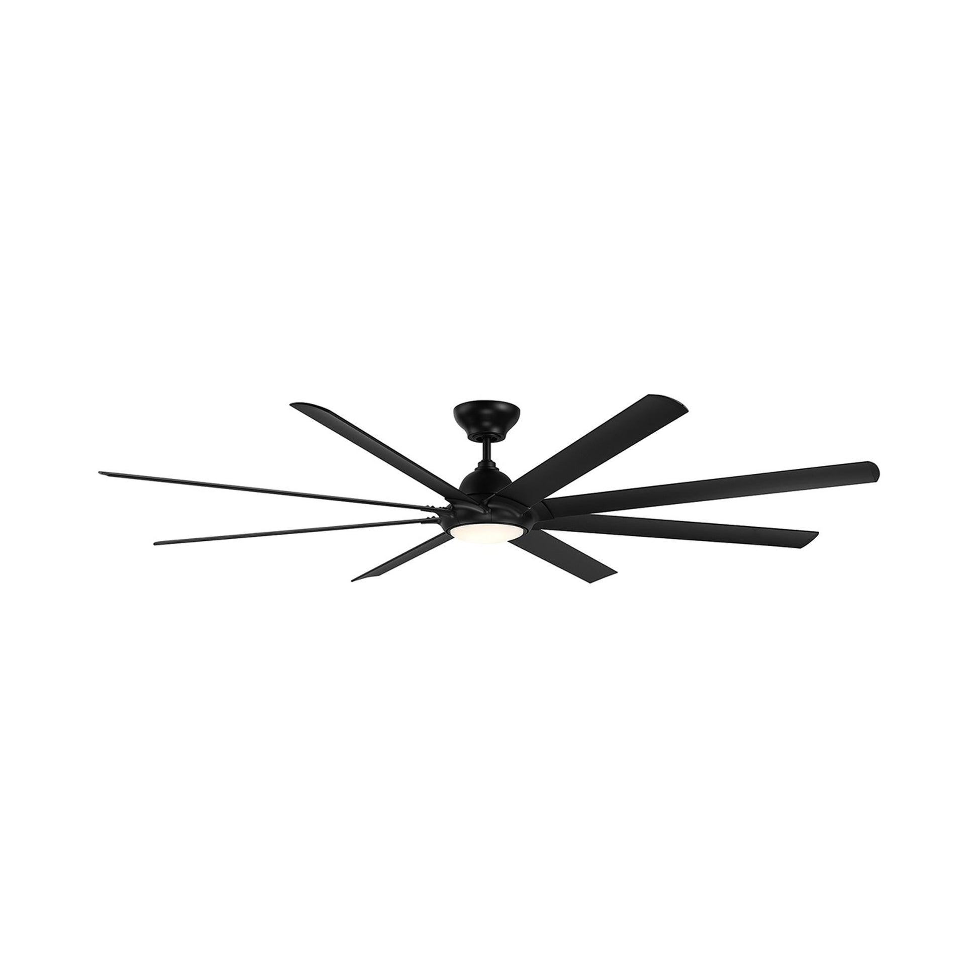 Hydra Smart LED Ceiling Fan in 96-Inch/Matte Black.