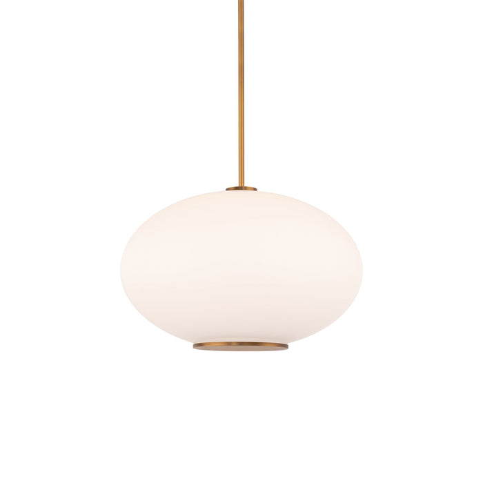 Illusion LED Pendant Light in Aged Brass (2700K/16-Inch).