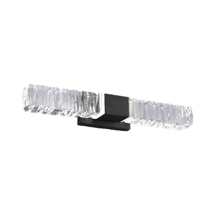 Juliet LED Bath Vanity and Wall Light in Black (27-Inch).