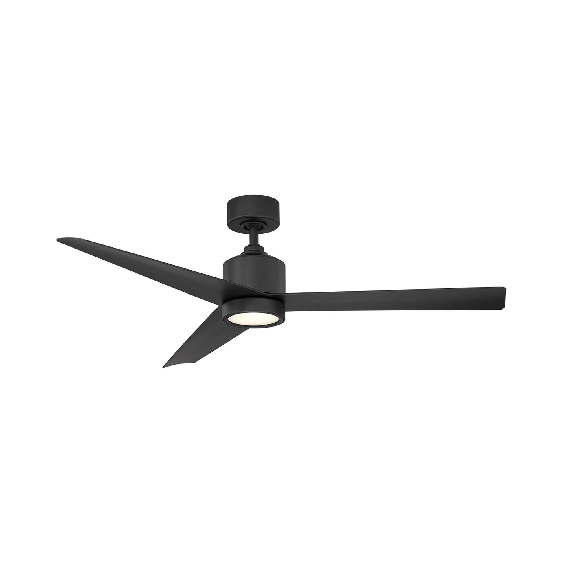 Lotus Smart LED Ceiling Fan in Matte Black.