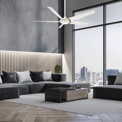 Lucid Ceiling Fan in living room.