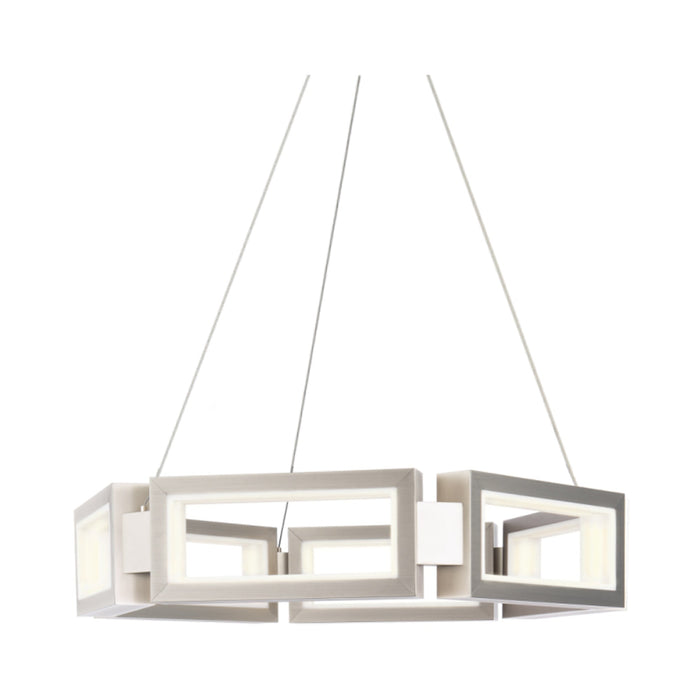 Mies LED Chandelier in Aged Brass (Large).