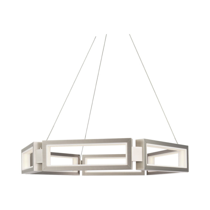 Mies LED Chandelier in Brushed Nickel (Large).