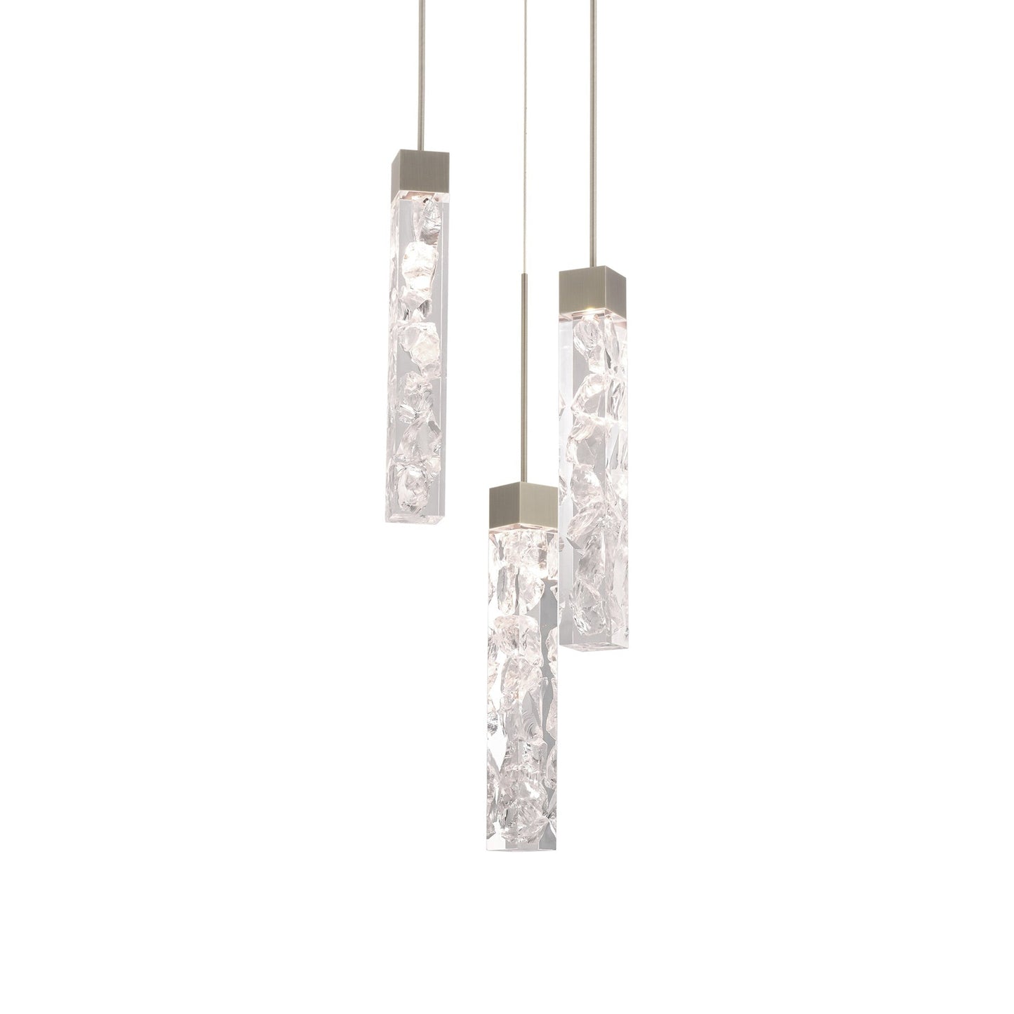 Minx LED Multi Light Pendant Light in Antique Nickel (13.3W).