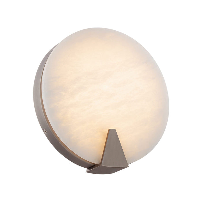 Ophelia LED Wall Light in Antique Nickel.