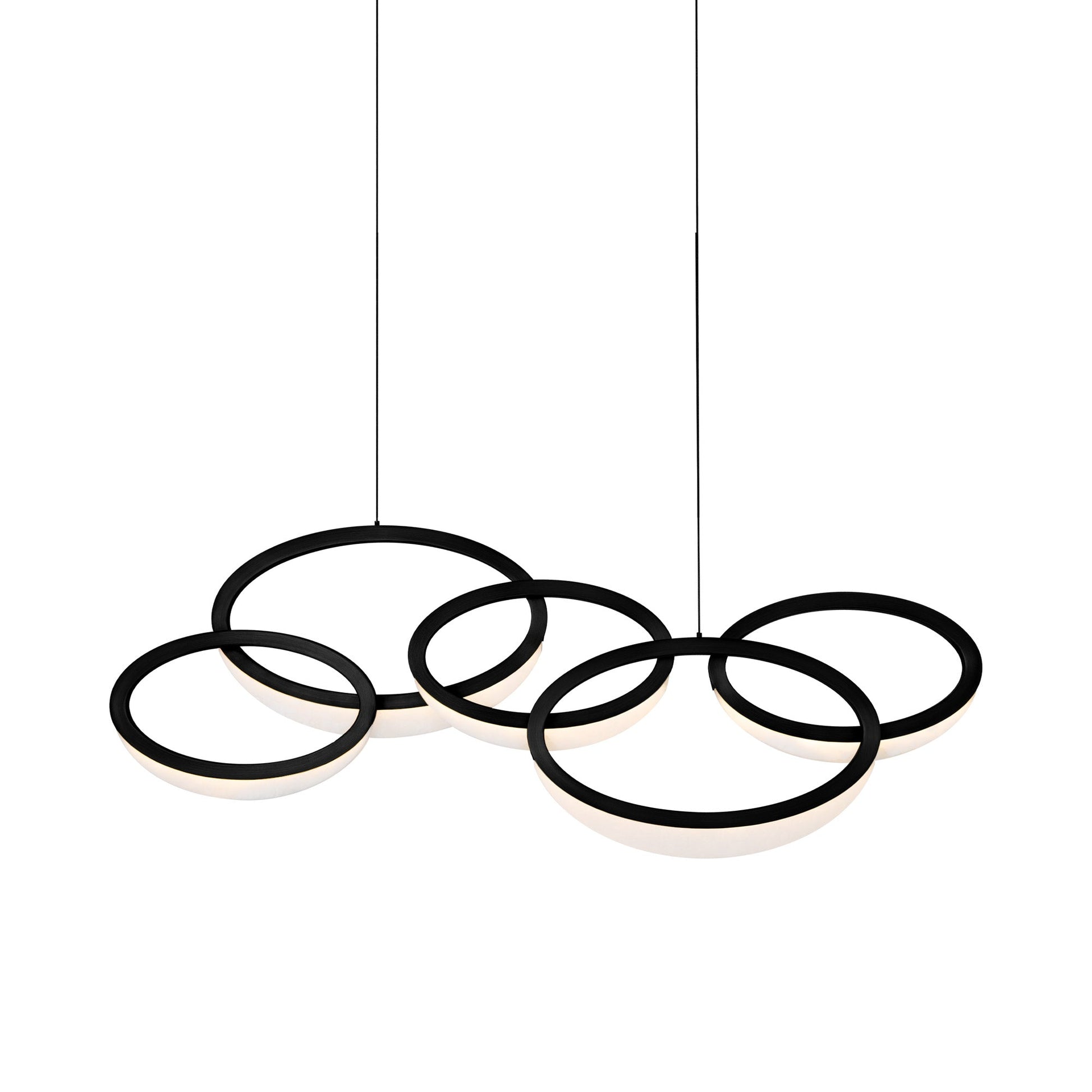 Orion LED Chandelier in Black.