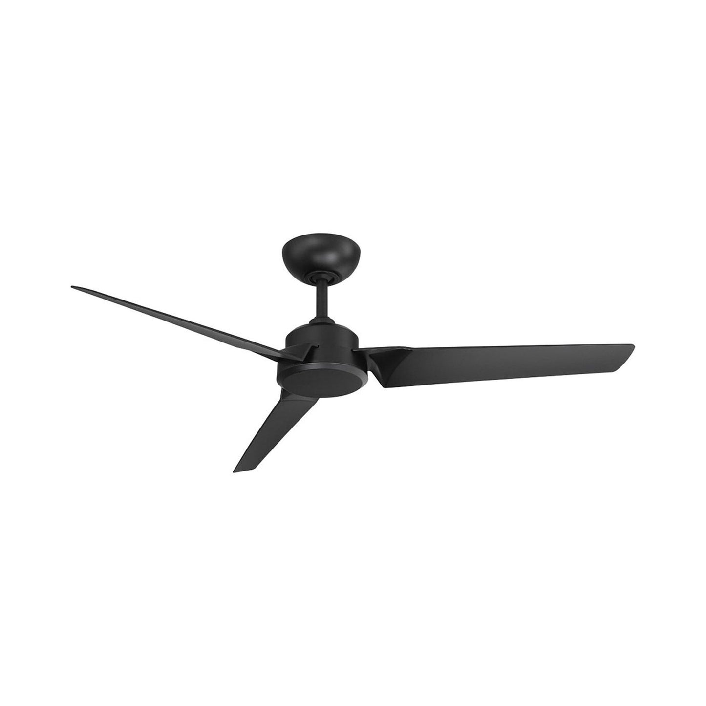 Roboto Smart Ceiling Fan in 52-Inch/Matte Black.