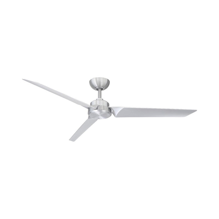 Roboto Smart Ceiling Fan in 62-Inch/Brushed Aluminum.