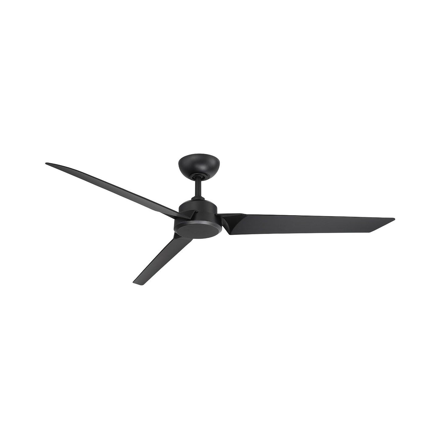 Roboto Smart Ceiling Fan in 62-Inch/Matte Black.