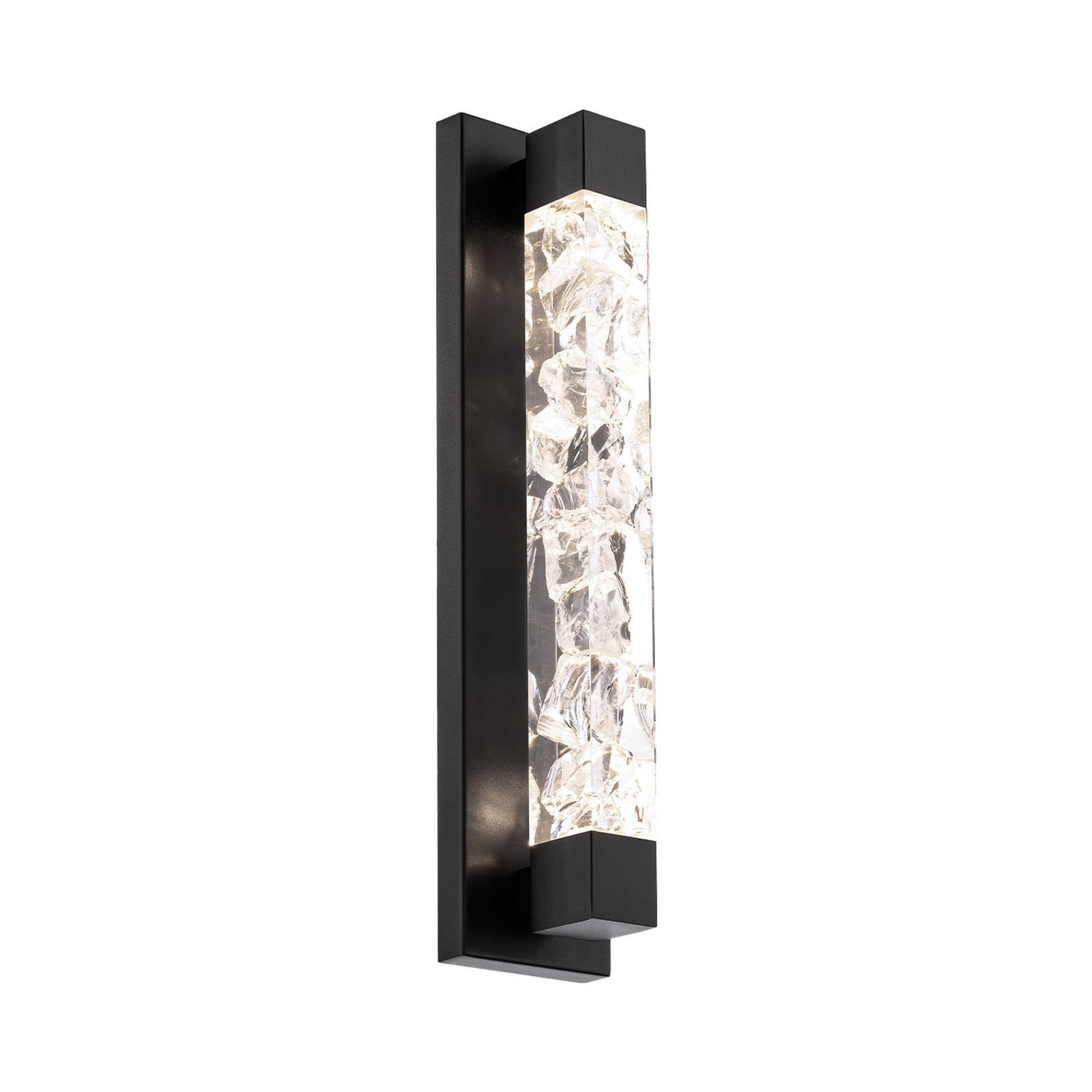 Terra LED Vanity Wall Light in Black (20-Inch).