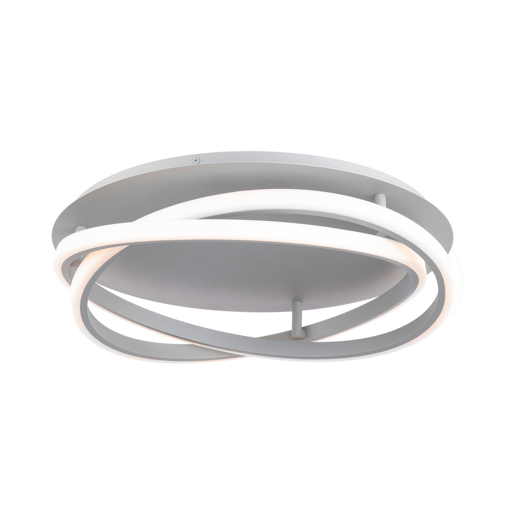 Veloce LED Flush Mount Ceiling Light in Titanium.