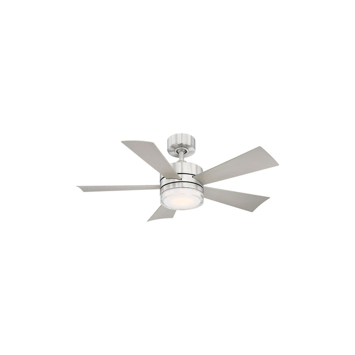 Wynd Smart LED Ceiling Fan in 42-Inch/Stainless Steel.